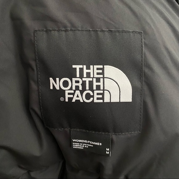 The North Face Women’s Balham Down Jacket Full Zip Black / Camo Print Sz M - Picture 12 of 13